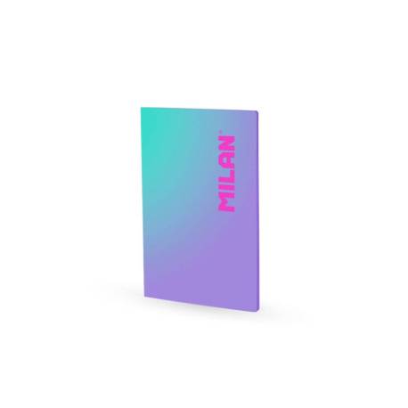 LIBRETA ENCOLADA MILAN COLECCION SUNSET DIN A4 48 HOJAS 95 GR CUADRICULA 5MM LILA