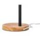 LAMPARA DE ESCRITORIO Q-CONNECT ORION METALICA CON DETALLES DE MADERA BRAZO FLEXIBLE COLOR NEGRO