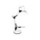 LAMPARA DE ESCRITORIO Q-CONNECT POLARIS METALICA CONINTERRUPTOR BRAZO DOBLE 3 ARTICULACIONES COLOR BLANCO