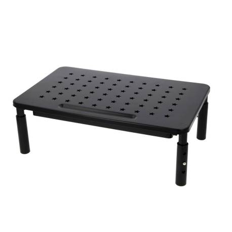 SOPORTE Q-CONNECT PARA MONITOR METALICO REGULABLE EN ALTURA CON BANDEJA 370X235X145 MM