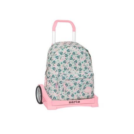 MOCHILA ESCOLAR 775 SAFTA CON CARRO EVOLUTION MINNIE MOUSE MINTY 430X310X130 MM