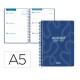 AGENDA ESCOLAR LIDERPAPEL 26-27 ESPIRAL CLASSIC SEMANA VISTA A5 BILINGUE 70G PAPEL FSC AZUL MARINO
