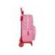 MOCHILA ESCOLAR 185 SAFTA CON CARRO 705 HELLO KITTY 340X260X110 MM