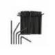 SORBETE ARTICULADO POLIPROPILENO NEGRO 6X230 MM PAQUETE DE 100 UNIDADES