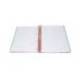 CUADERNO ESPIRAL ANTARTIK MICRO A4 TAPA FOAM 120H 90GR CUADRO 5MM 5 BANDAS 4 TALADROS COLOR ROJO