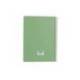 CUADERNO ESPIRAL ANTARTIK A4 TAPA FOAM 80H 90GR CUADRO 4MM CON MARGEN COLOR VERDE MATCHA