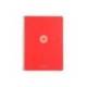 CUADERNO ESPIRAL ANTARTIK A4 TAPA FOAM 80H 90GR CUADRO 4MM CON MARGEN COLOR ROJO