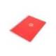CUADERNO ESPIRAL ANTARTIK A4 TAPA FOAM 80H 90GR CUADRO 4MM CON MARGEN COLOR ROJO