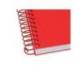CUADERNO ESPIRAL ANTARTIK A4 TAPA FOAM 80H 90GR CUADRO 4MM CON MARGEN COLOR ROJO