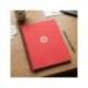 CUADERNO ESPIRAL ANTARTIK A4 TAPA FOAM 80H 90GR CUADRO 4MM CON MARGEN COLOR ROJO