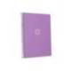 CUADERNO ESPIRAL ANTARTIK A4 TAPA FOAM 80H 90GR CUADRO 4MM CON MARGEN COLOR LAVANDA