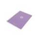 CUADERNO ESPIRAL ANTARTIK A4 TAPA FOAM 80H 90GR CUADRO 4MM CON MARGEN COLOR LAVANDA