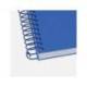 CUADERNO ESPIRAL ANTARTIK A4 TAPA FOAM 80H 90GR CUADRO 4MM CON MARGEN COLOR AZUL