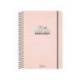 AGENDA ESCOLAR LIDERPAPEL 26-27 ESPIRAL PATTERN DIA PAGINA A5+ BILINGUE 80G PAPEL FSC WAVES