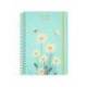 AGENDA ESCOLAR LIDERPAPEL 26-27 ESPIRAL FANTASY D SEMANAVISTA A6+ BILINGUE 80G PAPEL FSC AZUL