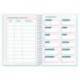 AGENDA ESCOLAR LIDERPAPEL 26-27 ESPIRAL COTTAGE SEMANA VISTA A5 BILINGUE 80G PAPEL FSC AZUL CORAZONES