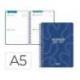 AGENDA ESCOLAR LIDERPAPEL 26-27 ESPIRAL CLASSIC 2 DIAS PAGINA A5 BILINGUE 70G PAPEL FSC AZUL MARINO
