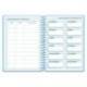 AGENDA ESCOLAR LIDERPAPEL 26-27 ESPIRAL CLASSIC DIA PAGINA A5 BILINGUE 70G PAPEL FSC AZUL