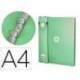 CARPETA 4 ANILLAS DE 35 MM MIXTAS ANTARTIK A4 FOAM COLOR VERDE MATCHA