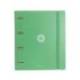 CARPETA 4 ANILLAS DE 35 MM MIXTAS ANTARTIK A4 FOAM COLOR VERDE MATCHA
