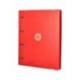 CARPETA 4 ANILLAS DE 35 MM MIXTAS ANTARTIK A4 FOAM COLOR ROJO