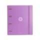 CARPETA 4 ANILLAS DE 35 MM MIXTAS ANTARTIK A4 FOAM COLOR LAVANDA