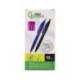 BOLIGRAFO LIDERPAPEL PUNTA 1 MM RETRACTIL CON CLIP ACABADO SOFT TOUCH TINTA AZUL CUERPO ROSA