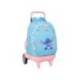 MOCHILA GRANDE CON RUEDAS COMPACT EVOLUTION EXTRAIBLE SAFTA STITCH WAVES 450X330X220 MM