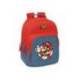 MOCHILA ESCOLAR DOBLE CON CANTONERAS ADAPTABLE A CARRO SAFTA SUPER MARIO 420X320X150 MM