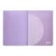 LIBRETA LIDERPAPEL 360 TAPA DE PLASTICO A4 48 HOJAS 90G/M2 HORIZONTAL CON DOBLE MARGEN COLORES PASTEL