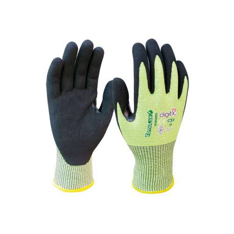 GUANTES DE NITRILO SAFETOP TORNOLUX-F ANTICORTE TDM NIVEL F CON REFUERZO TALLA 10