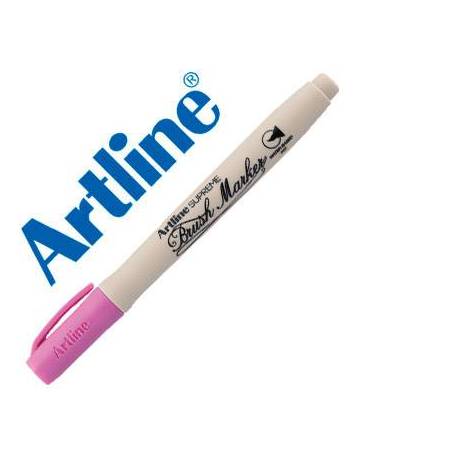 Rotulador Artline Supreme Brush Acuarelable Punta Pincel Color Rosa