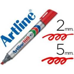Rotulador Permanente Artline 109 color Rojo Punta Biselada