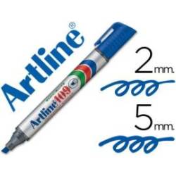 Rotulador Permanente Artline 109 color Azul Punta Biselada