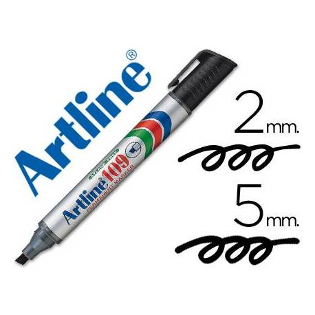 Rotulador Permanente Artline 109 color Negro Punta Biselada