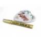 Rotulador Artline marcador permanente tinta metalica EK-900 oro punta redonda 2.3 mm.