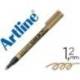 Rotulador Artline marcador permanente punta metalica EK-990 oro punta redonda 1.2 mm.