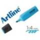 ROTULADOR ARTLINE FLUORESCENTE EK-690 ECO GREEN PUNTA BISELADA 1-4 MM AZUL