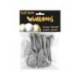 GLOBO 100% LATEX BIODEGRADABLE PLATA BLISTER DE 6 UNIDADES