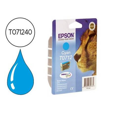 CARTUCHO INK-JET EPSON T0712 COLOR CIAN C13T07124012