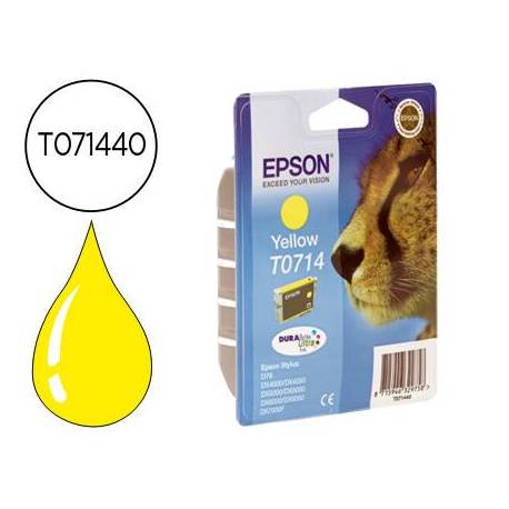 CARTUCHO INK-JET EPSON T0714 COLOR AMARILLO C13T07144012