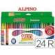 Rotulador Alpino Maxi punta gruesa lavable caja de 24 rotuladores
