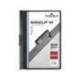 Carpeta dossier con pinza central duraclip Durable 60 hojas Din A4 color negro