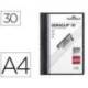 Carpeta dossier con pinza central duraclip Durable 30 hojas Din A4 color negro