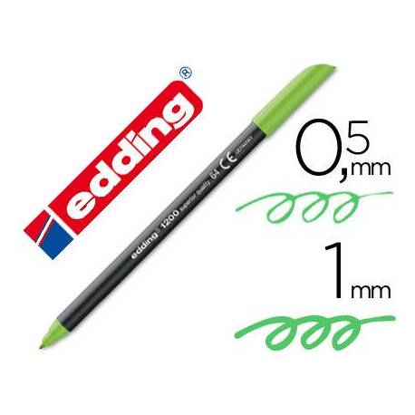 Rotulador Edding 1200 neon verde nº 64