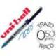 Rotulador-bolígrafo Uni-Ball azul UB-150 0,5 mm