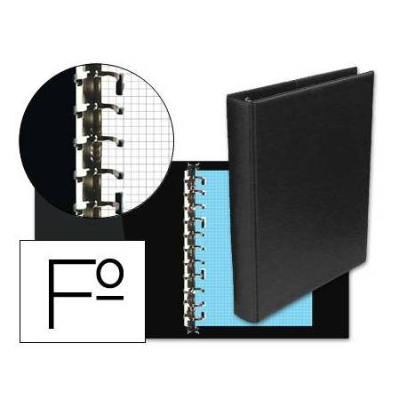 Carpeta multifin alfa plastico de 16 anillas folio