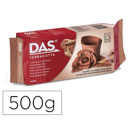Pasta para modelar Das color Terracota 500 gr