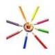 Lapices de Colores Alpino Hexagonales Caja 18 lapices largos