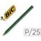 Lapices cera Plastidecor caja 25 unidades verde oscuro